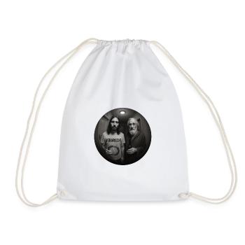Jesus Fooled design Funny Provocative - Drawstring Bag - white - Front