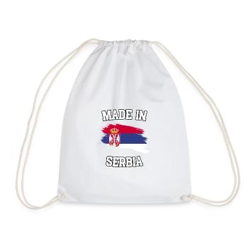 Fabriqué en Serbie - Sac de sport léger - blanc - Devant