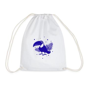 Toucan - Zoo - Bird - Animal Lover - Nature Conservation - Drawstring Bag - white - Front