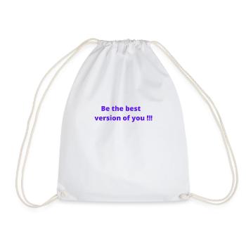 Be the best version of you - Drawstring Bag - white - Front