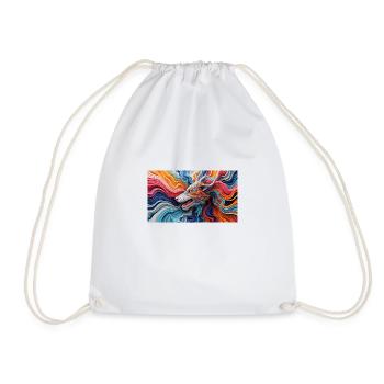 Create A Print In 3D Hyper Realistic - Drawstring Bag - white - Front