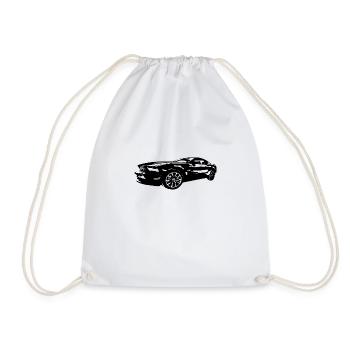 voiture - Sac de sport léger - blanc - Devant