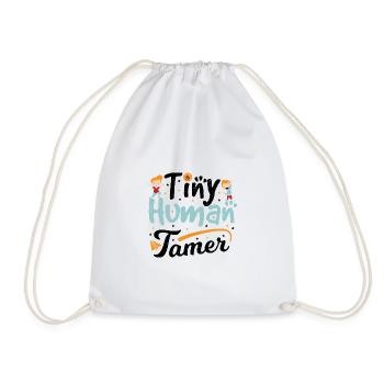 Tiny Human Tamer - Vorschule - Turnbeutel - Weiß - Vorne