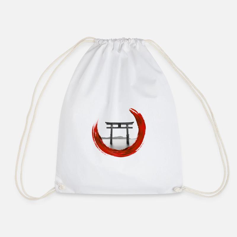 Japan Torii Design - Turnbeutel - Weiß