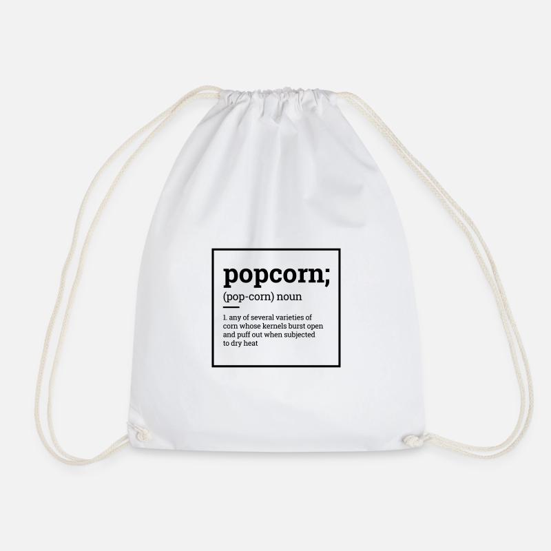 Popcorn - Turnbeutel - Weiß