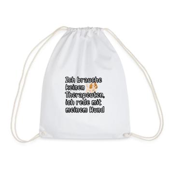 lustiges Spruch T-shirt – Dein Statement-Shirt - Turnbeutel - Weiß - Vorne