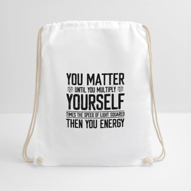 Quantum Physics Physicist Physics Professor Molecule Drawstring Bag