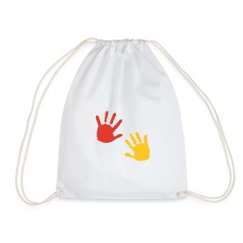 Mains - Sac de sport léger - blanc - Devant