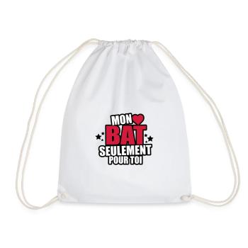 mon coeur bat seulement pour toi - Sac de sport léger - blanc - Devant