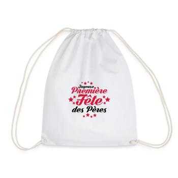 joyeuse première fête des pères - Sac de sport léger - blanc - Devant
