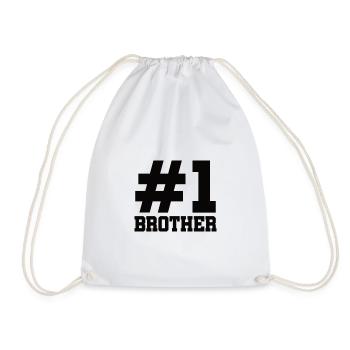 Brother’s Heart Meilleure idée cadeau de frère au monde - Sac de sport léger - blanc - Devant
