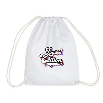 Limited Edition retro vintage design - Drawstring Bag - white - Front