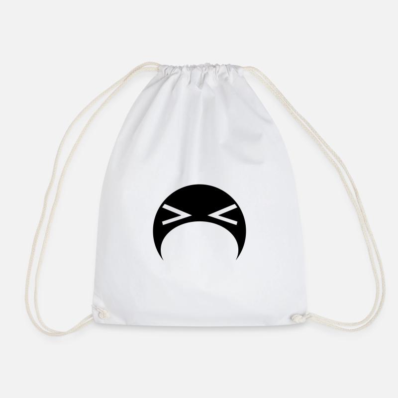 puke - Drawstring Bag - white