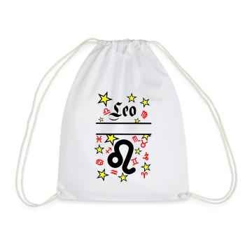 Lion Lion Signe du zodiaque - Sac de sport léger - blanc - Devant