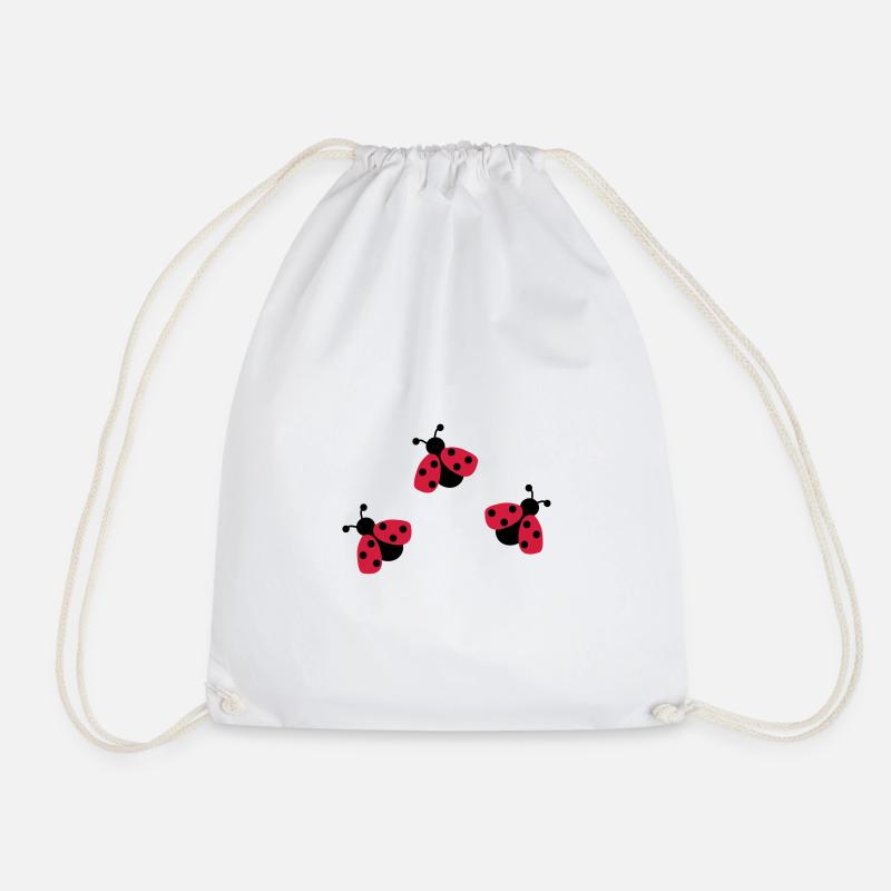 ladybird - Drawstring Bag - white
