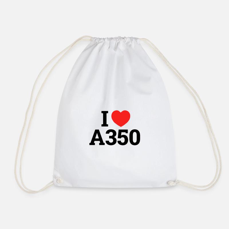 I love A350 - Turnbeutel - Weiß