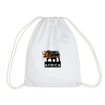 Afrique Rhinocéros - Sac de sport léger - blanc - Devant