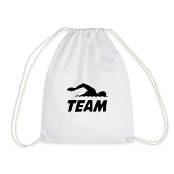 swim team - Turnbeutel - Weiß - Vorne