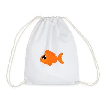 Goldfish baby - Drawstring Bag - white - Front