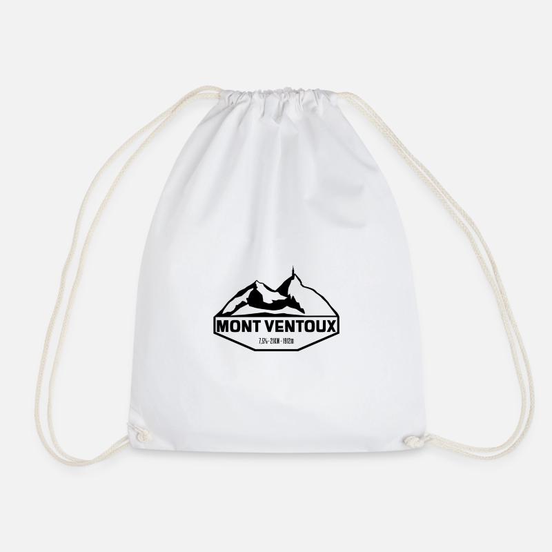 Mont Ventoux Slim Black Edition - Drawstring Bag - white