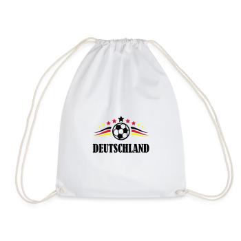 fussball design deutschland - Turnbeutel - Weiß - Vorne