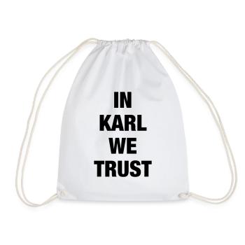 In Karl We Trust - Turnbeutel - Weiß - Vorne