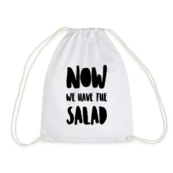 Now we have the salad - Drawstring Bag - white - Front