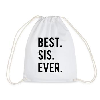 Best Sis Ever - Turnbeutel - Weiß - Vorne