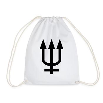 neptune_symbol_1_farbig - Drawstring Bag - white - Front