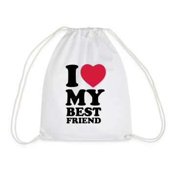 I love my bestfriend - Turnbeutel - Weiß - Vorne