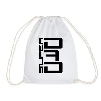 Super Dad - Drawstring Bag - white - Front