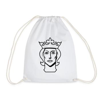 stockholm head of swedish king eric 9 sweden - Drawstring Bag - white - Front