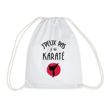 J'peux pas j'ai karaté - Sac de sport léger - blanc - Devant