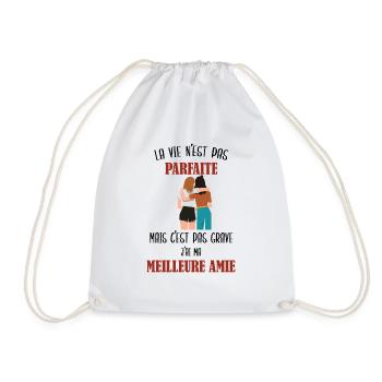La vie n'est pas parfaite - Sac de sport léger - blanc - Devant