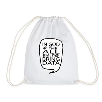 birthday present birthday fun fathersday - Drawstring Bag - white - Front