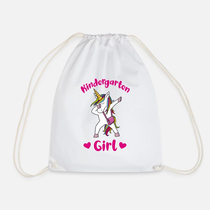 Kindergarten Girl Einhorn - Turnbeutel - Weiß