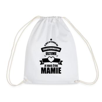 ma transformation ultime je vais être mamie - Sac de sport léger - blanc - Devant