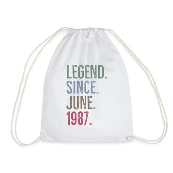 Légende depuis juin 1987 - Sac de sport léger - blanc - Devant
