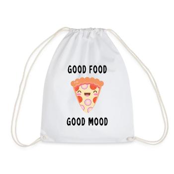 Good food good mood bonne nourriture bonne humeur - Sac de sport léger - blanc - Devant