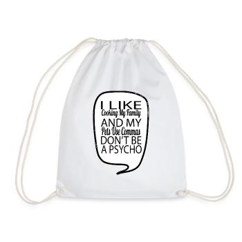 statement books gift idea jokes blogger sayings - Drawstring Bag - white - Front