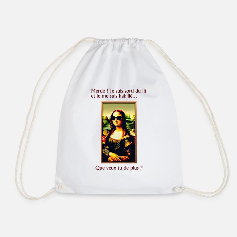 Mona Lisa - Turnbeutel - Weiß