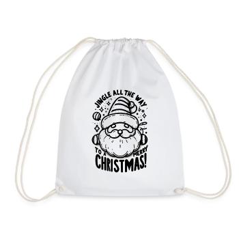 Jingle jusqu’à un joyeux Noël ! - Sac de sport léger - blanc - Devant