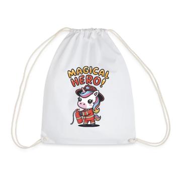 Magical Hero! - Drawstring Bag - white - Front