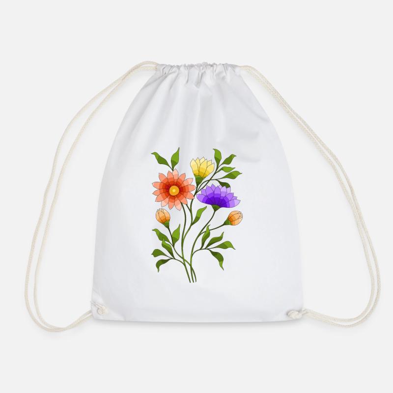 Fleur - Sac de sport léger - blanc