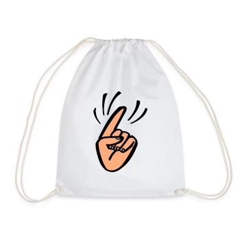 Finger Waggle - Sac de sport léger - blanc - Devant