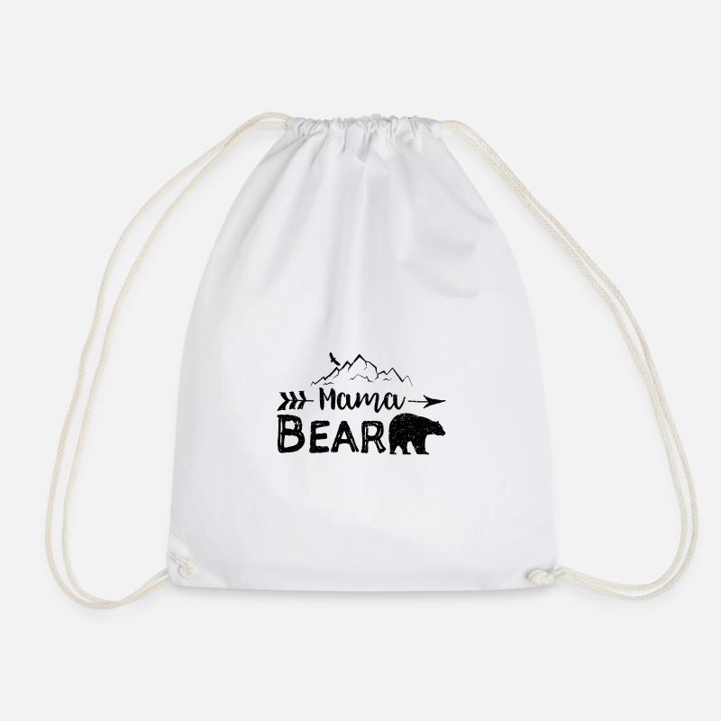 Mama Bear - Mutter - Turnbeutel - Weiß