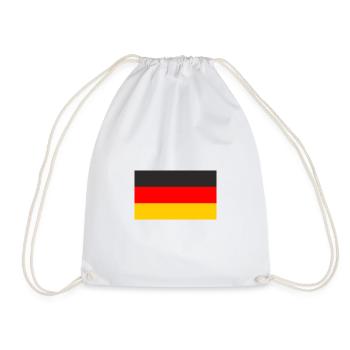 DEUTSCHE FLAGGE - Turnbeutel - Weiß - Vorne