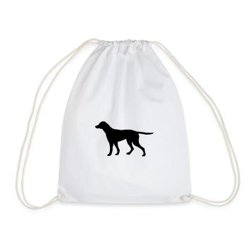 chien - Sac de sport léger - blanc - Devant