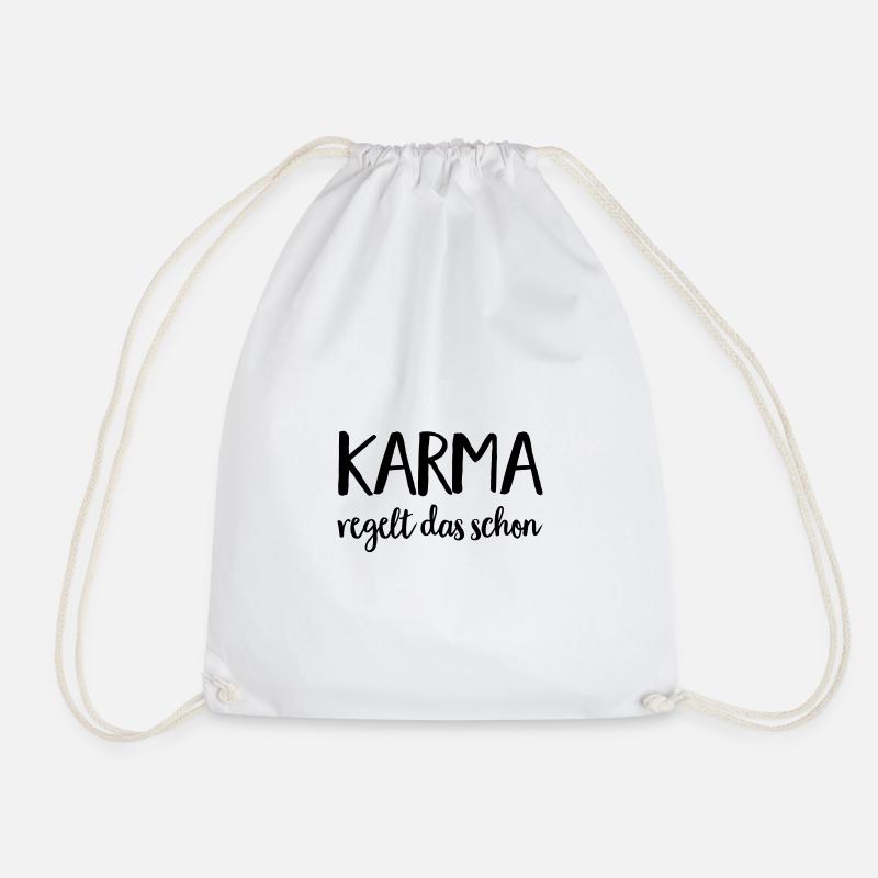 karma - Turnbeutel - Weiß