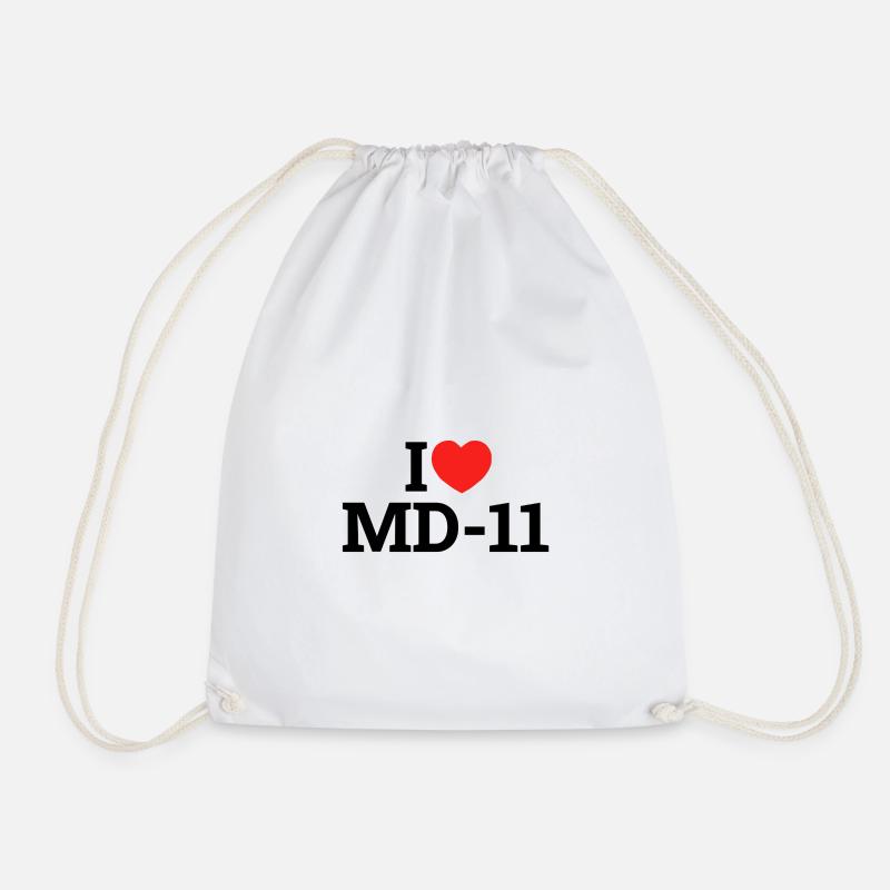 I love MD-11 - Turnbeutel - Weiß